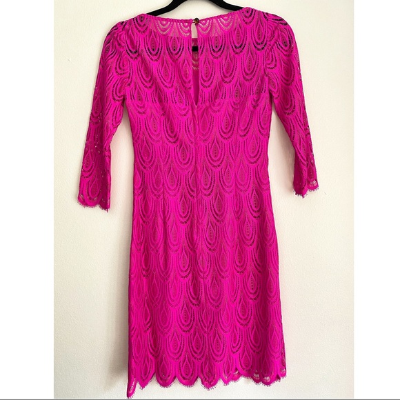 Lilly Pulitzer Hera Lace Sheath Dress Magenta - Picture 3 of 3